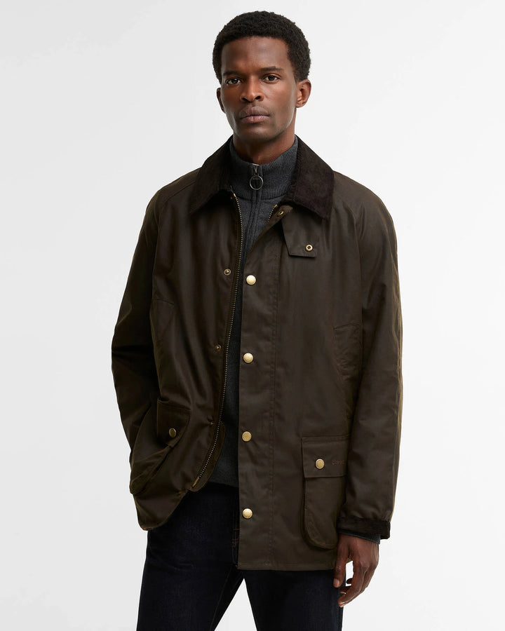 BARBOUR ASHBY WAX JACKET - OLIVE