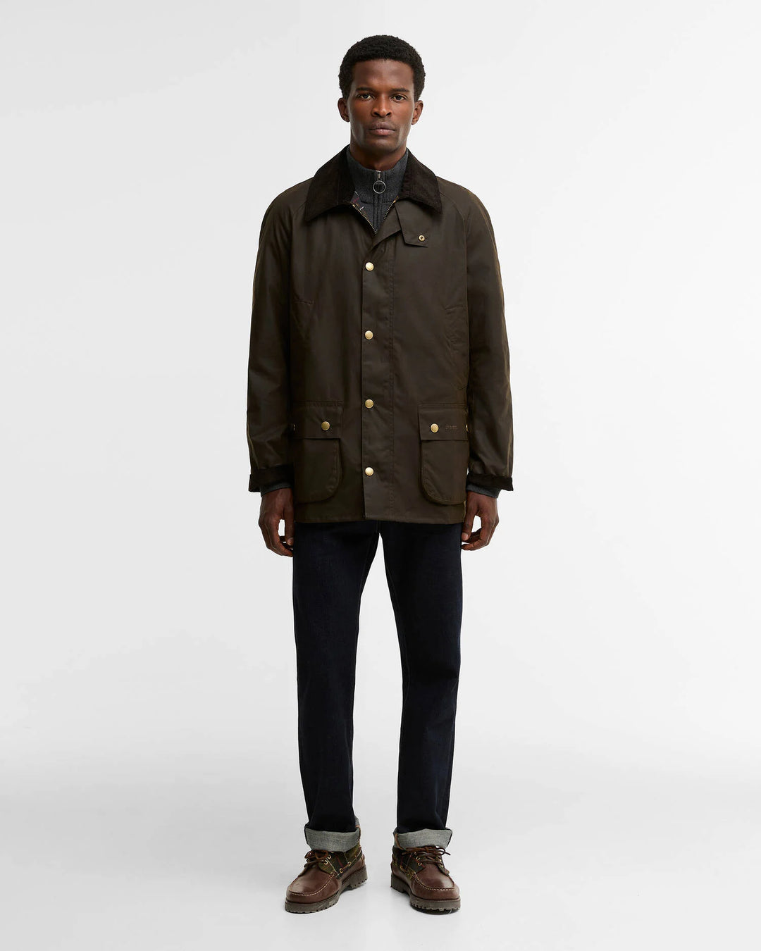 BARBOUR ASHBY WAX JACKET - OLIVE