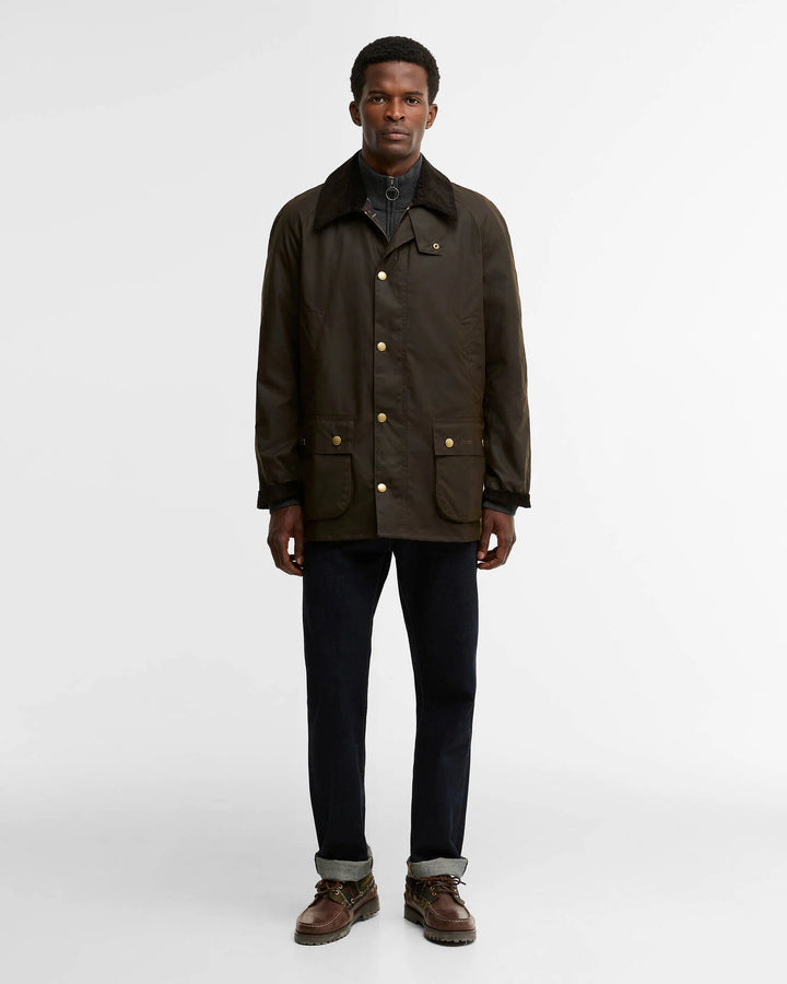 BARBOUR ASHBY WAX JACKET - OLIVE