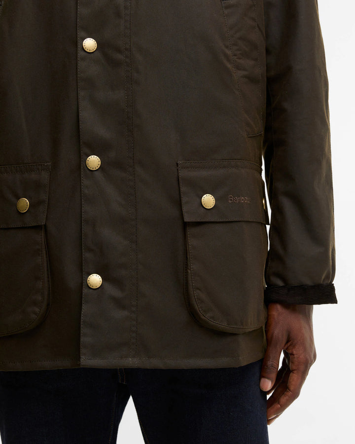 BARBOUR ASHBY WAX JACKET - OLIVE