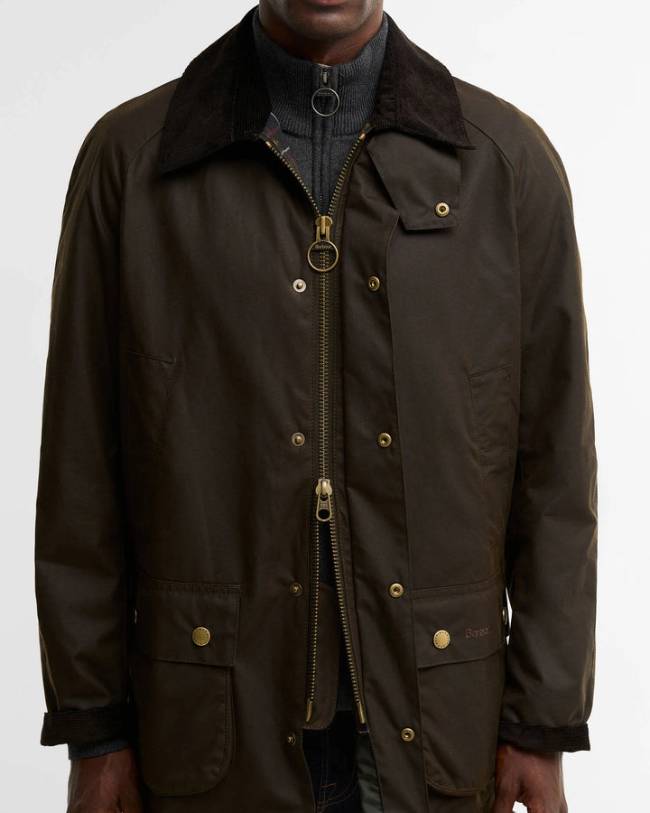 BARBOUR ASHBY WAX JACKET - OLIVE