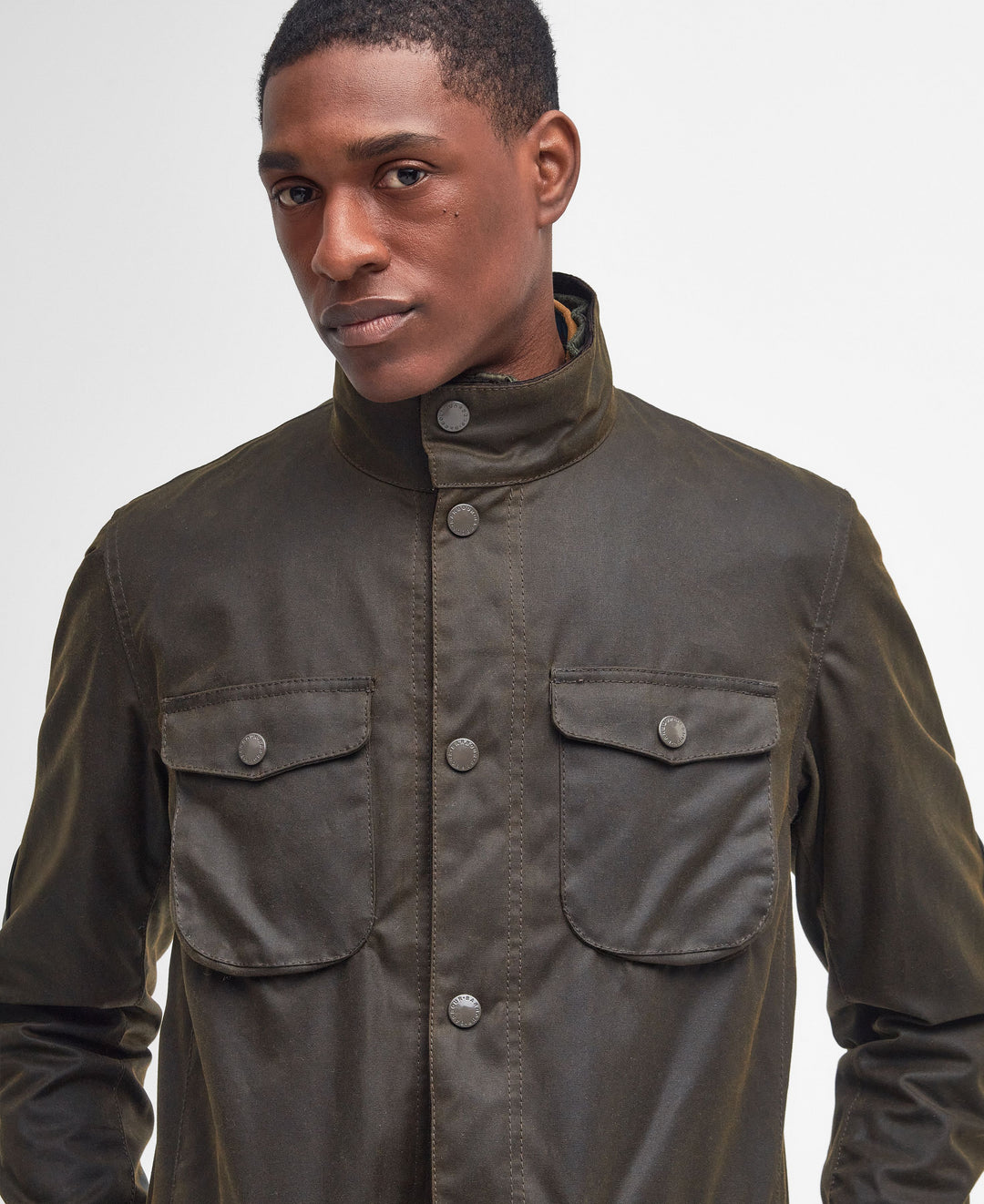BARBOUR OGSTON WAX JACKET - OLIVE