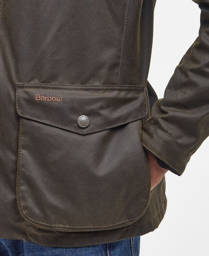 BARBOUR OGSTON WAX JACKET - OLIVE