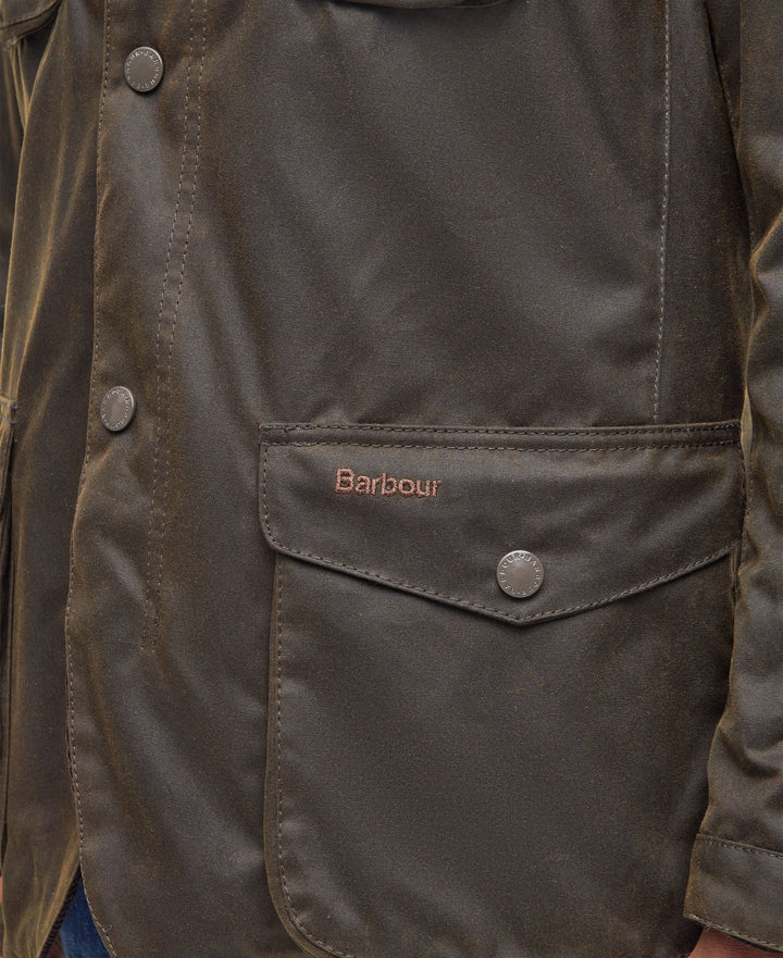 BARBOUR OGSTON WAX JACKET - OLIVE