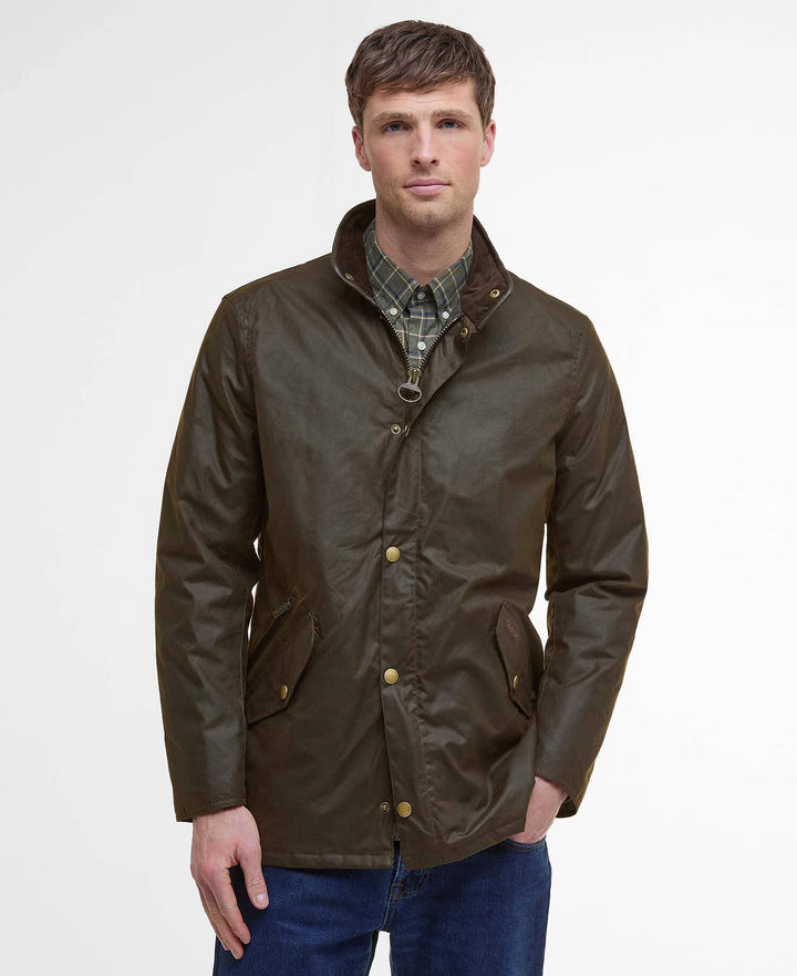 BARBOUR PRESTBURY WAX - OLIVE