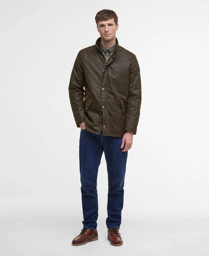 BARBOUR PRESTBURY WAX - OLIVE