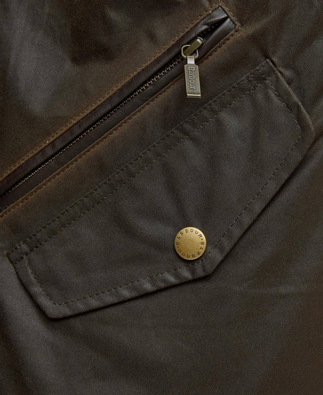 BARBOUR PRESTBURY WAX - OLIVE
