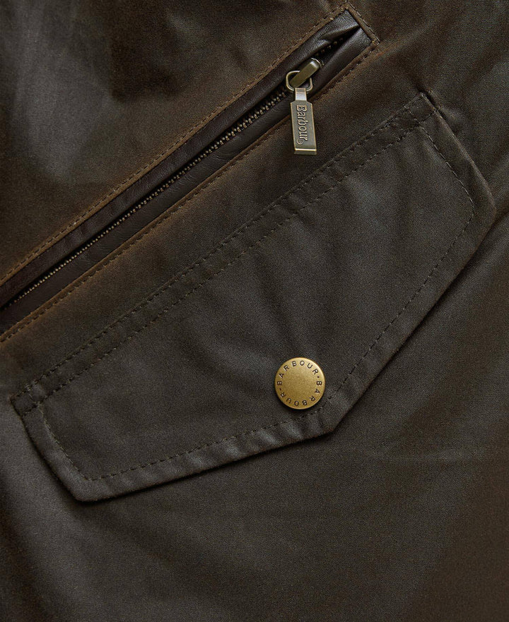 BARBOUR PRESTBURY WAX - OLIVE