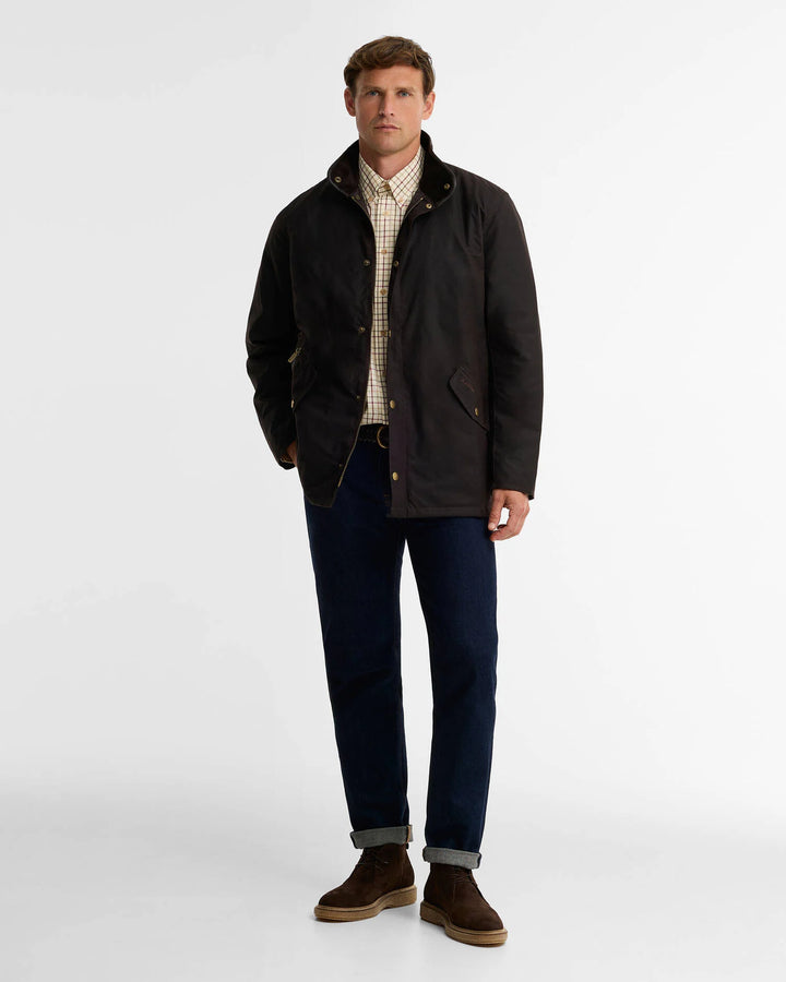 BARBOUR PRESTBURY WAX - RUSTIC