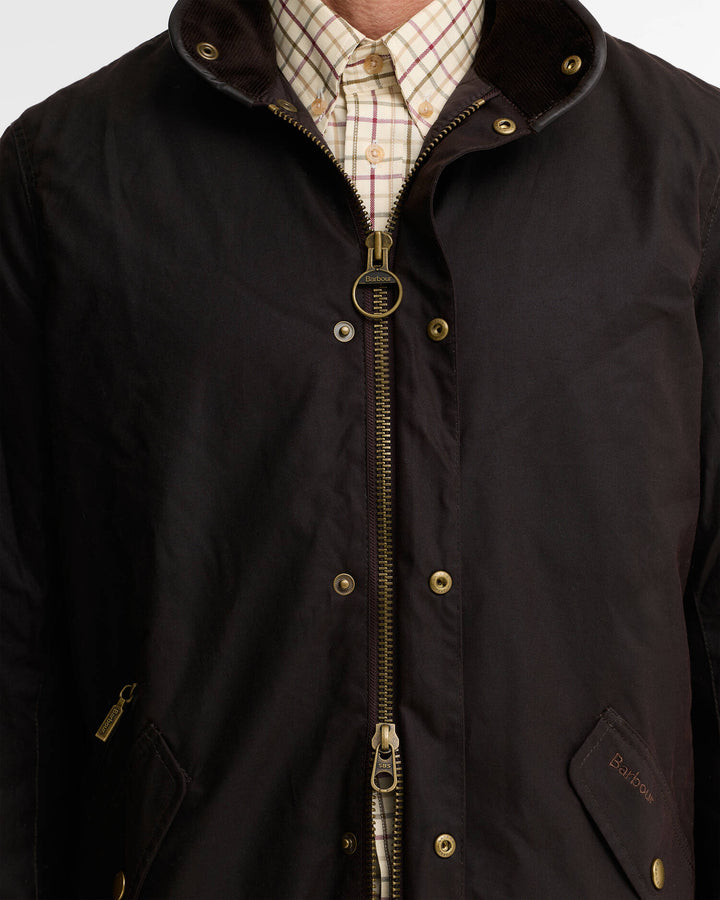 BARBOUR PRESTBURY WAX - RUSTIC