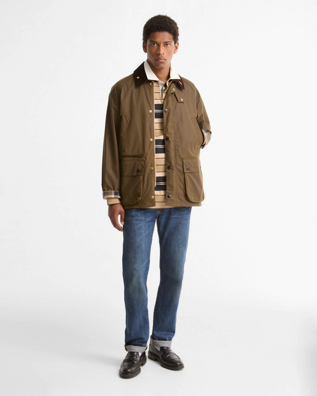 BARBOUR ICONS BEDALE WAX - BROWN