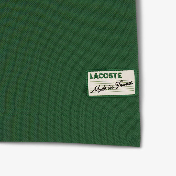 LACOSTE CLASSIC FIT STRIPE COLLAR - GREEN