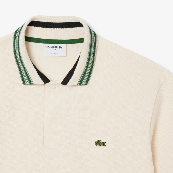LACOSTE CLASSIC FIT STRIPE COLLAR - LAPLAND
