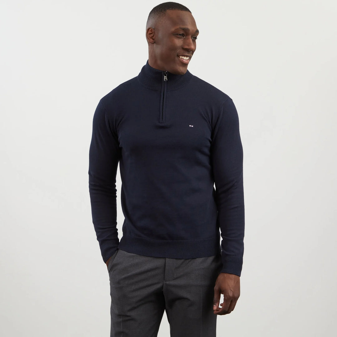 EDEN PARK 1/2 ZIP SWEAT - NAVY