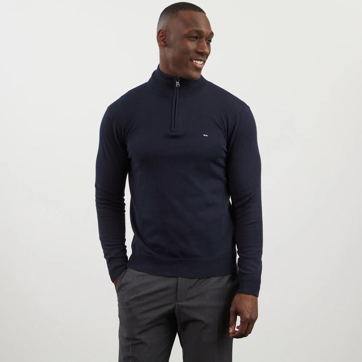 EDEN PARK 1/2 ZIP SWEAT - NAVY