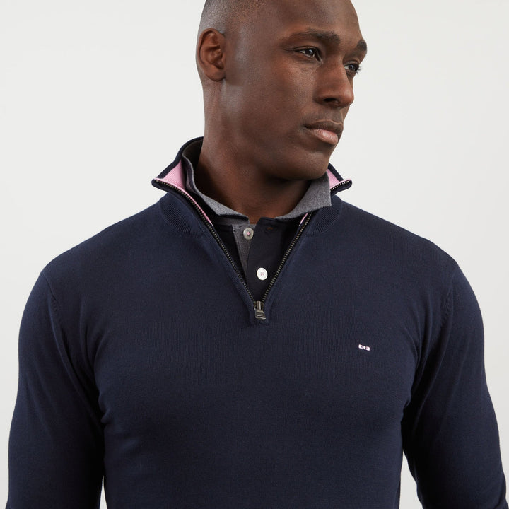 EDEN PARK 1/2 ZIP SWEAT - NAVY