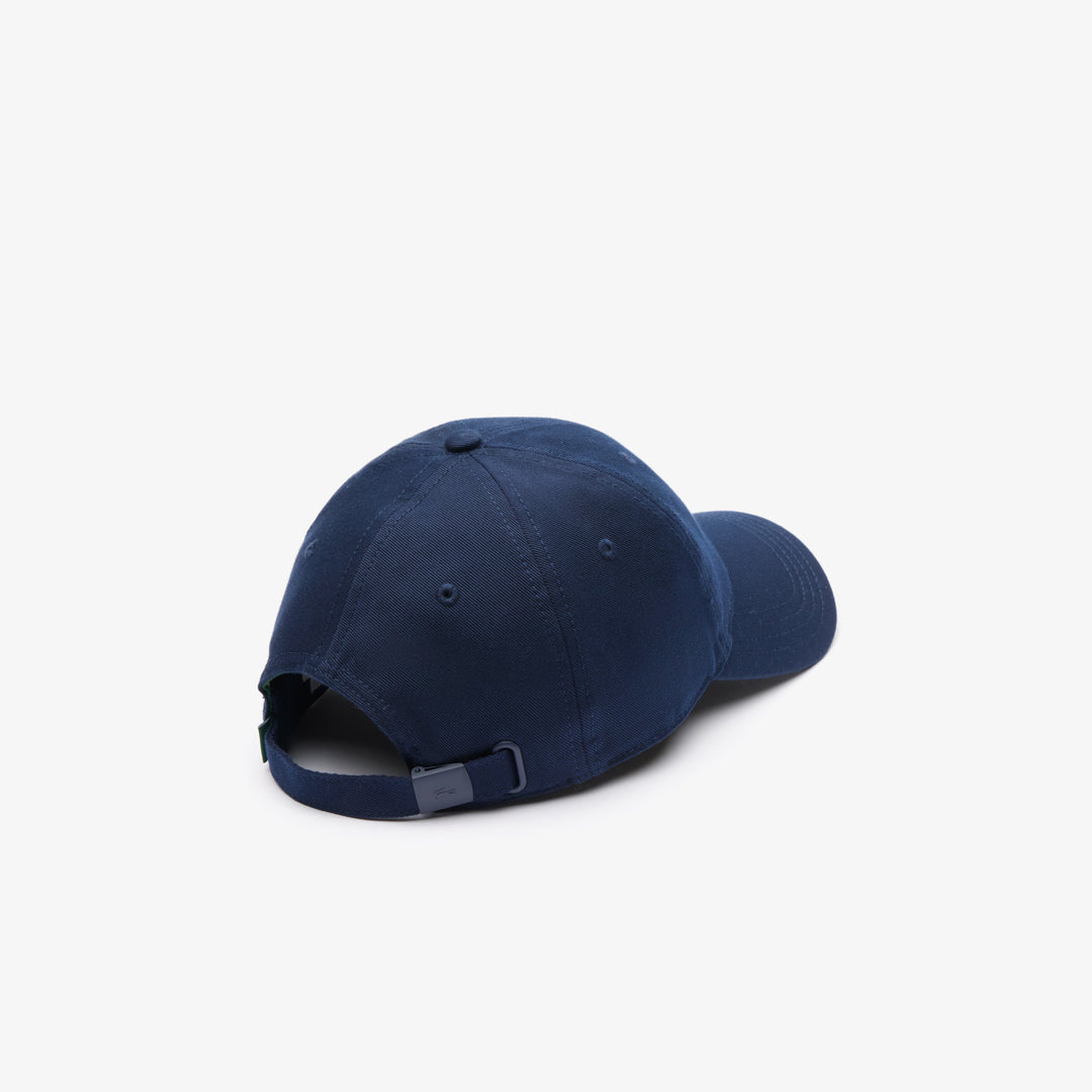 LACOSTE COTTON TWILL CAP - NAVY