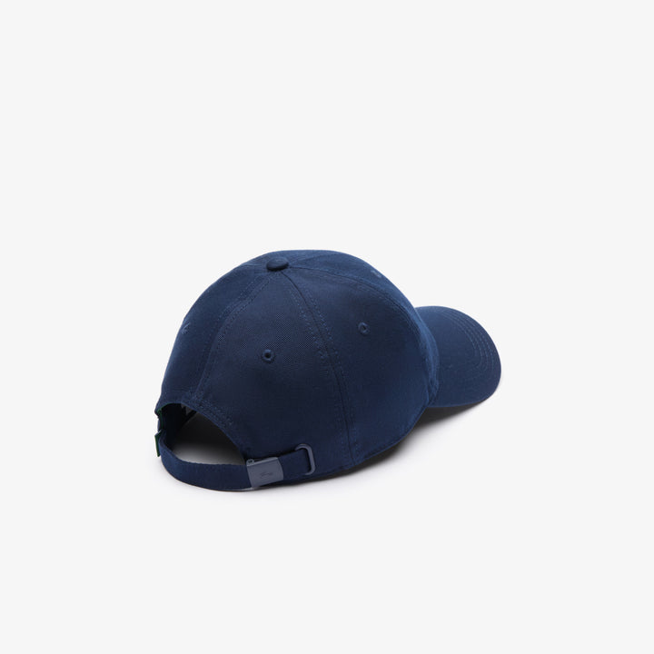 LACOSTE COTTON TWILL CAP - NAVY