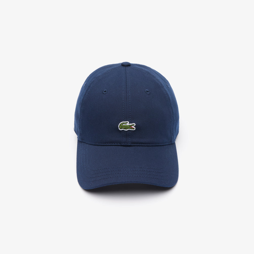 LACOSTE COTTON TWILL CAP - NAVY