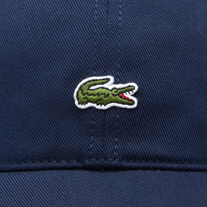 LACOSTE COTTON TWILL CAP - NAVY