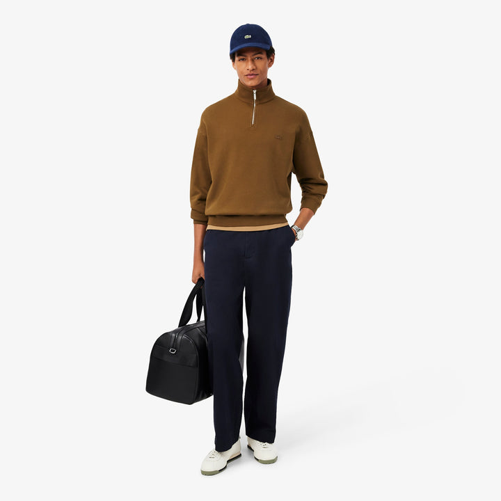 LACOSTE COTTON VELOUR CAP - NAVY BLUE
