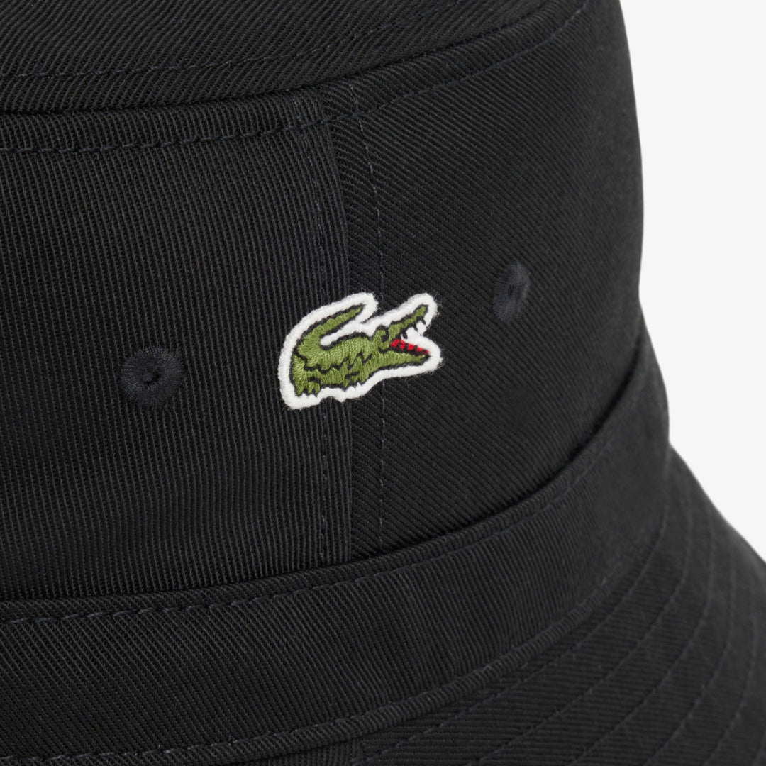 LACOSTE BUCKET HAT - BLACK