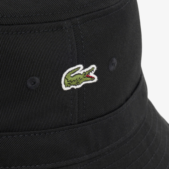 LACOSTE BUCKET HAT - BLACK