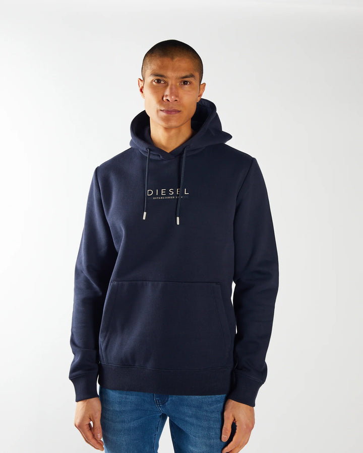 DIESEL RONALD HOODIE - SALUTE NAVY