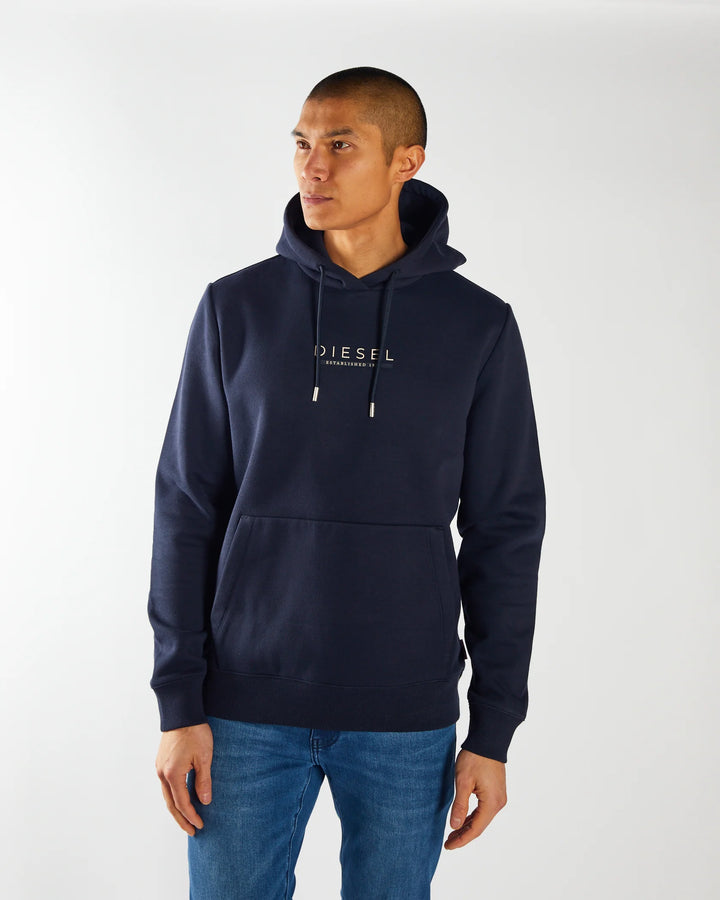 DIESEL RONALD HOODIE - SALUTE NAVY
