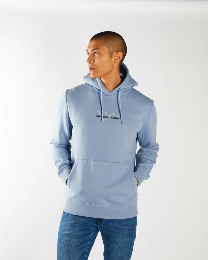 DIESEL RONALD HOODIE - CIELO BLUE