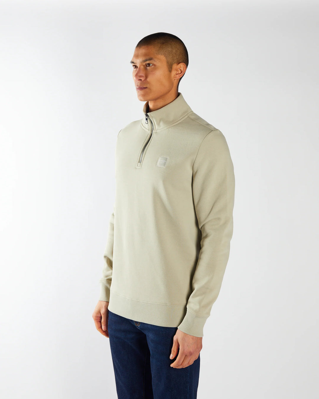 DIESEL ROTH 1/2 ZIP - ABBEY STONE