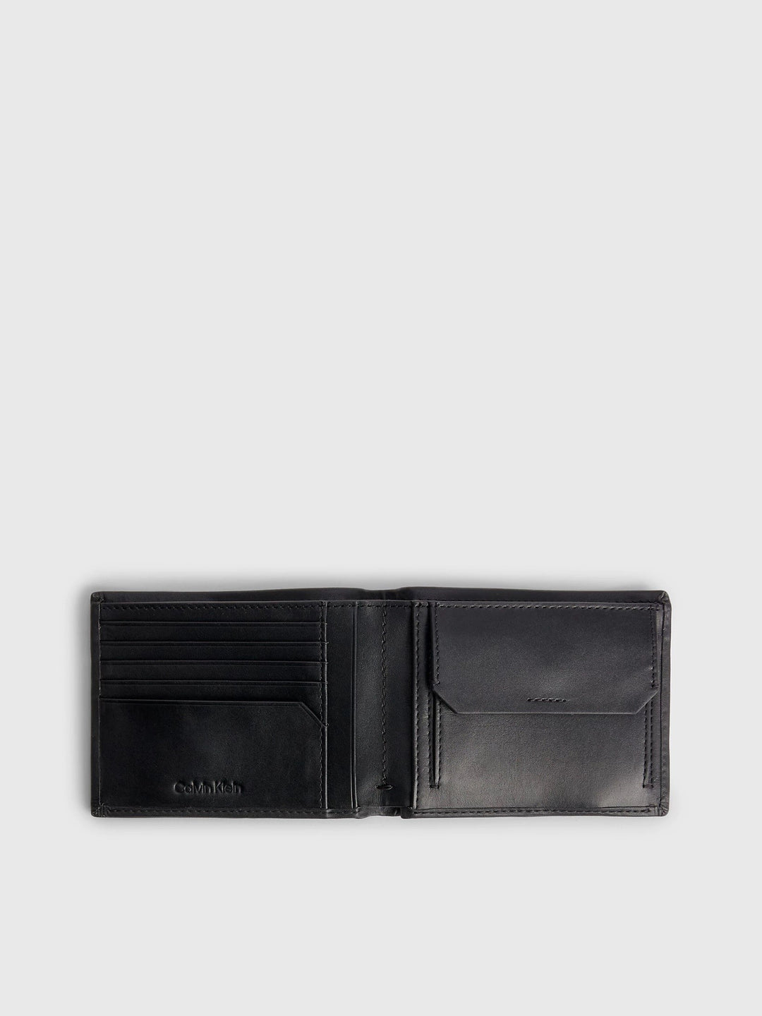 CK CONCISE BIFOLD 5CC W/COIN L - BLACK