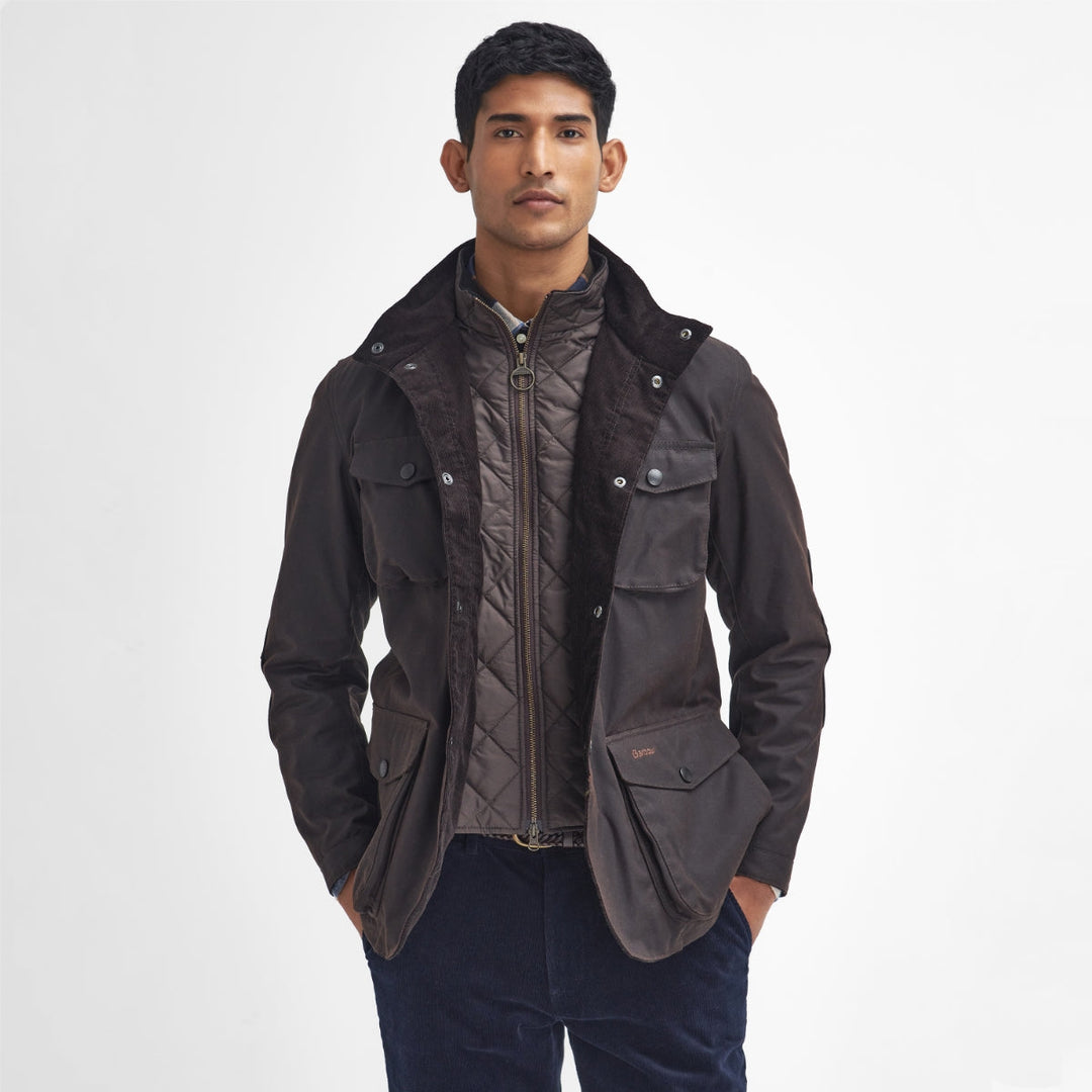 BARBOUR OGSTON WAX JACKET - RUSTIC