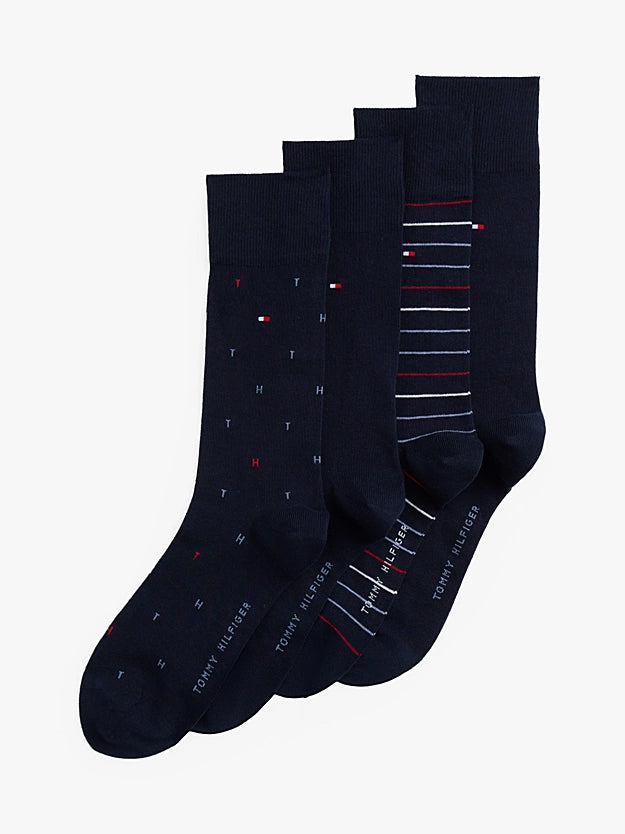 TH MEN SOCK 4P TIN GIFTBOX - NAVY