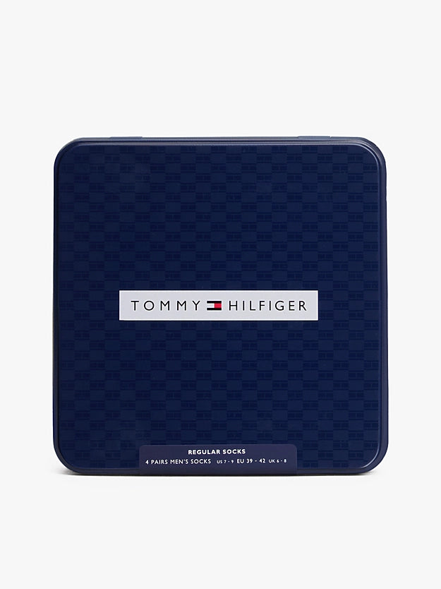 TH MEN SOCK 4P TIN GIFTBOX - BLACK