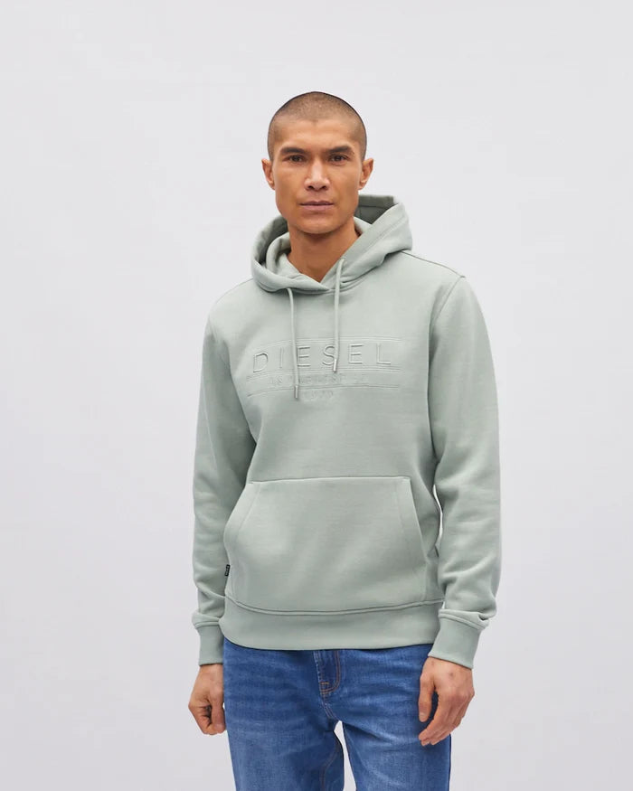DIESEL SALVATORE HOODIE - TIDAL GREEN