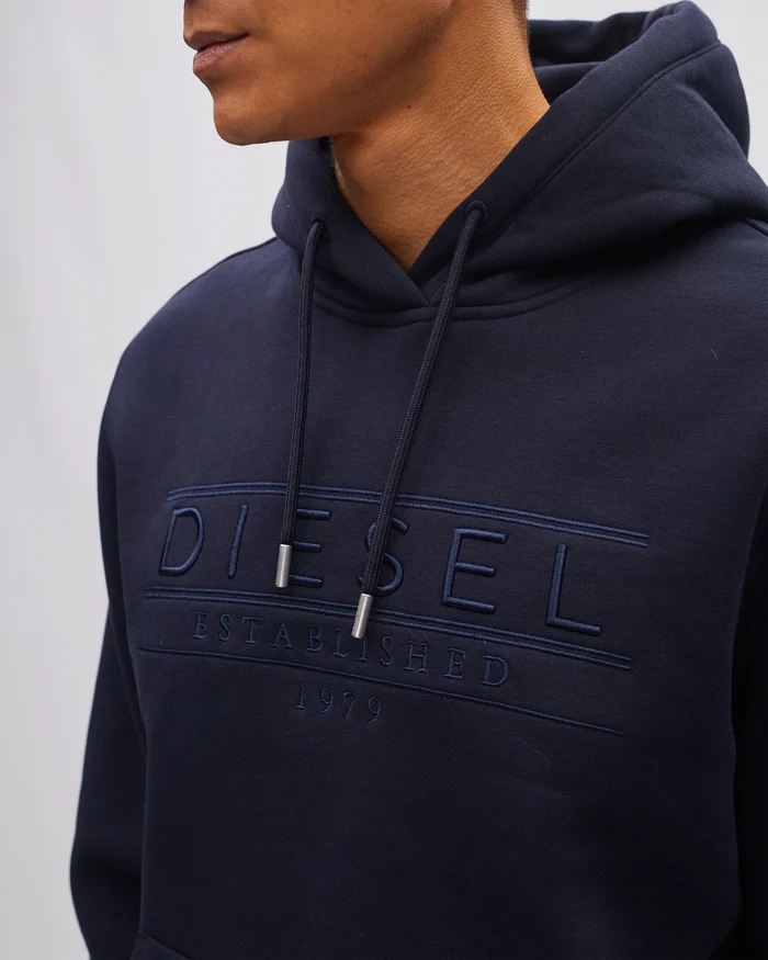 DIESEL SALVATORE HOODIE - MIDNIGHT BLUE