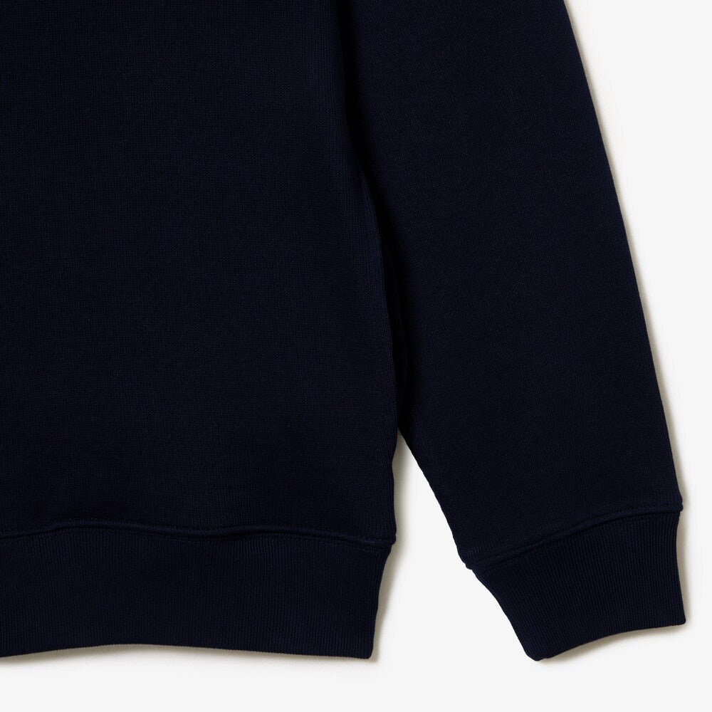 LACOSTE HIGH NECK ZIPPED SWEAT - NAVY