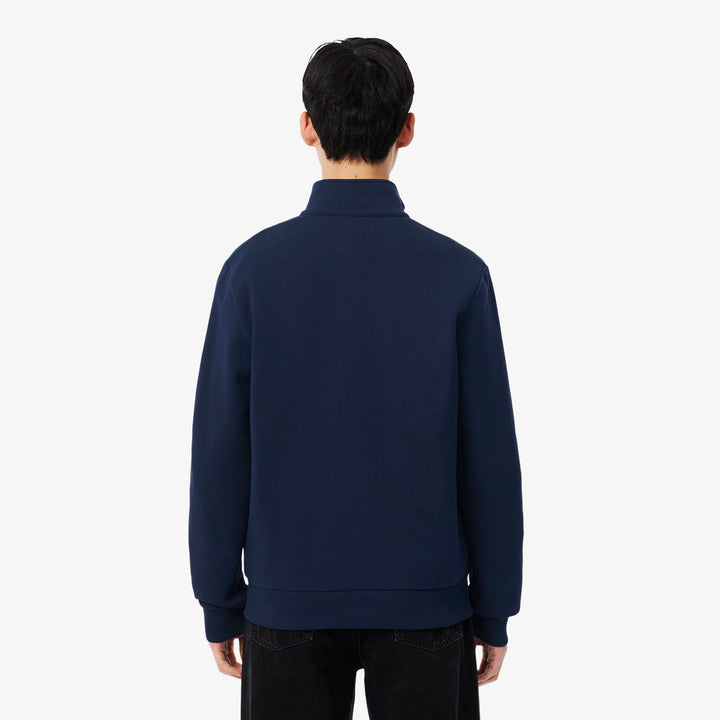 LACOSTE FULL ZIP FLEECE - NAVY BLUE