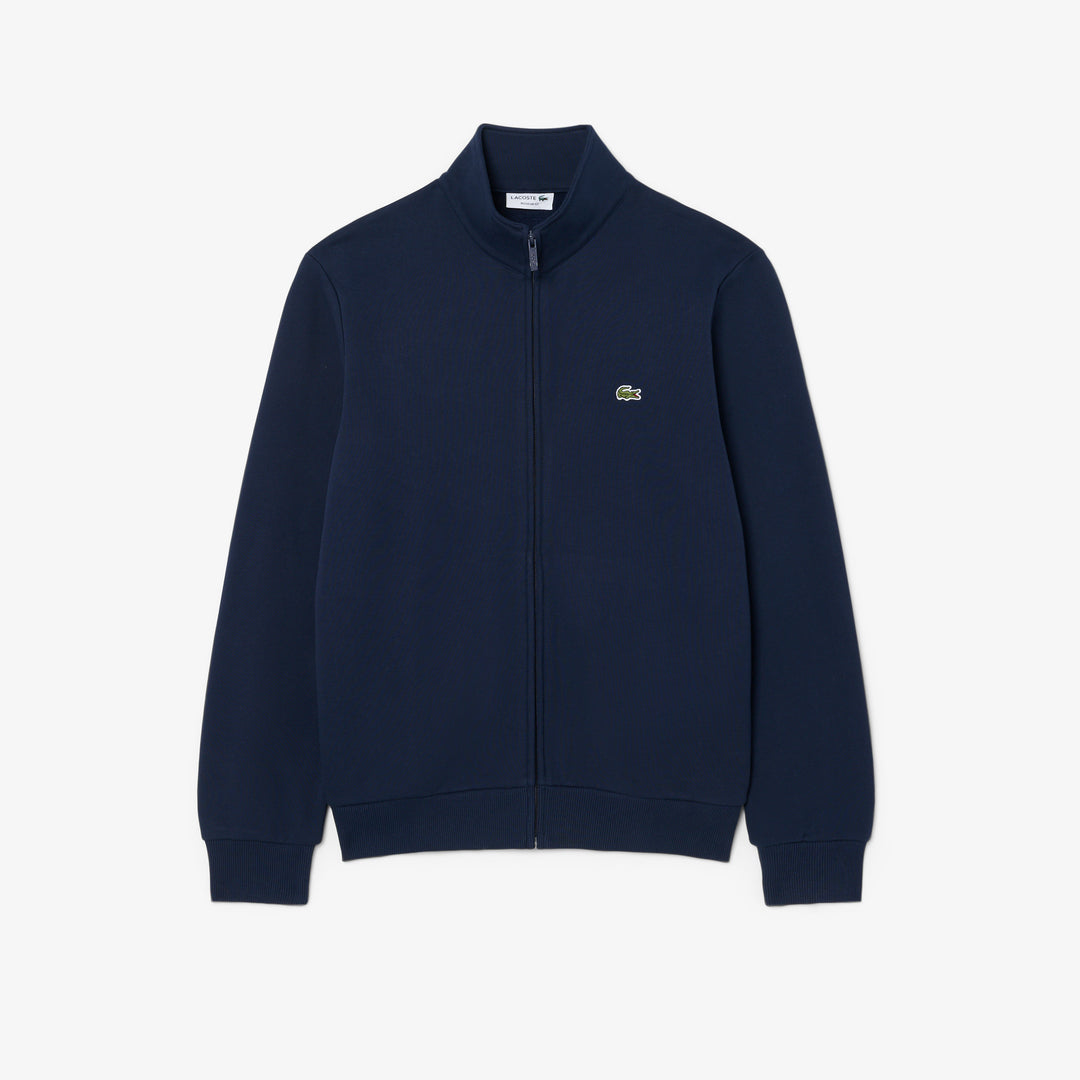 LACOSTE FULL ZIP FLEECE - NAVY BLUE