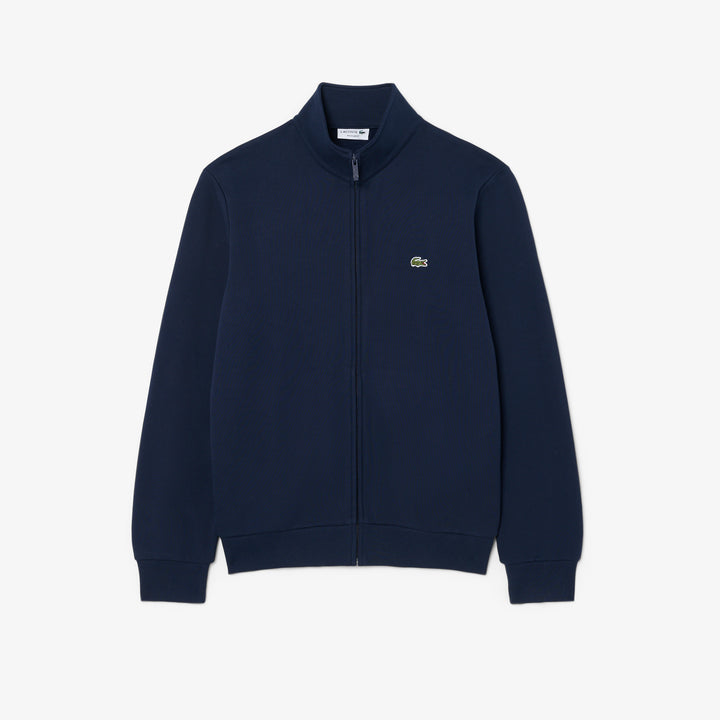 LACOSTE FULL ZIP FLEECE - NAVY BLUE