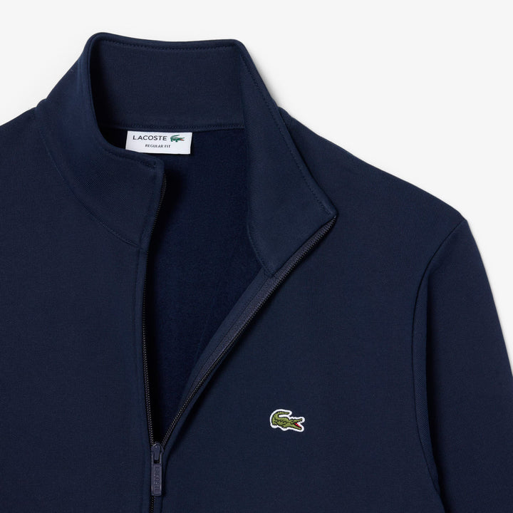 LACOSTE FULL ZIP FLEECE - NAVY BLUE