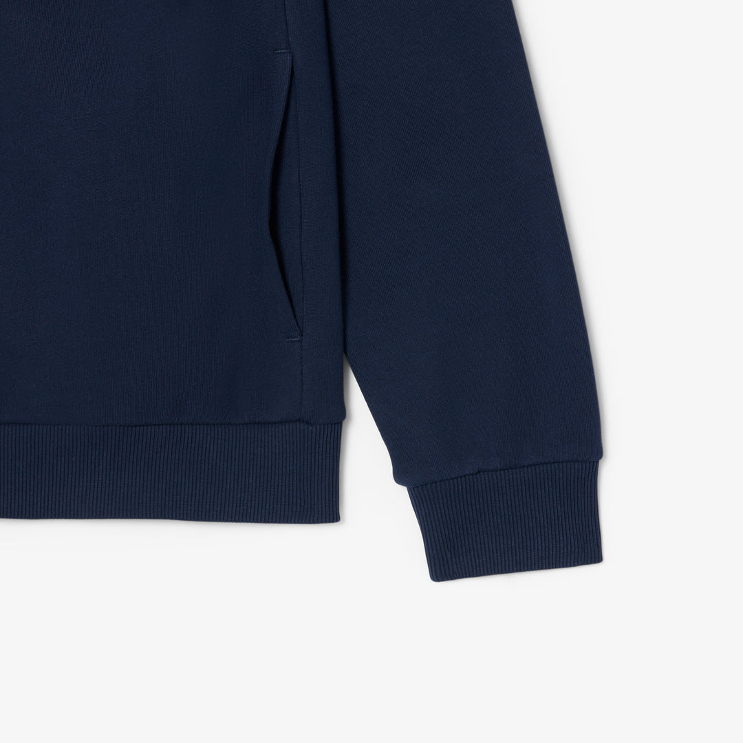 LACOSTE FULL ZIP FLEECE - NAVY BLUE
