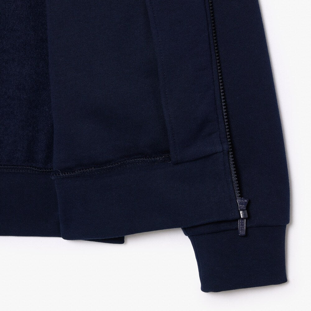 LACOSTE FULL ZIP SWEAT - NAVY