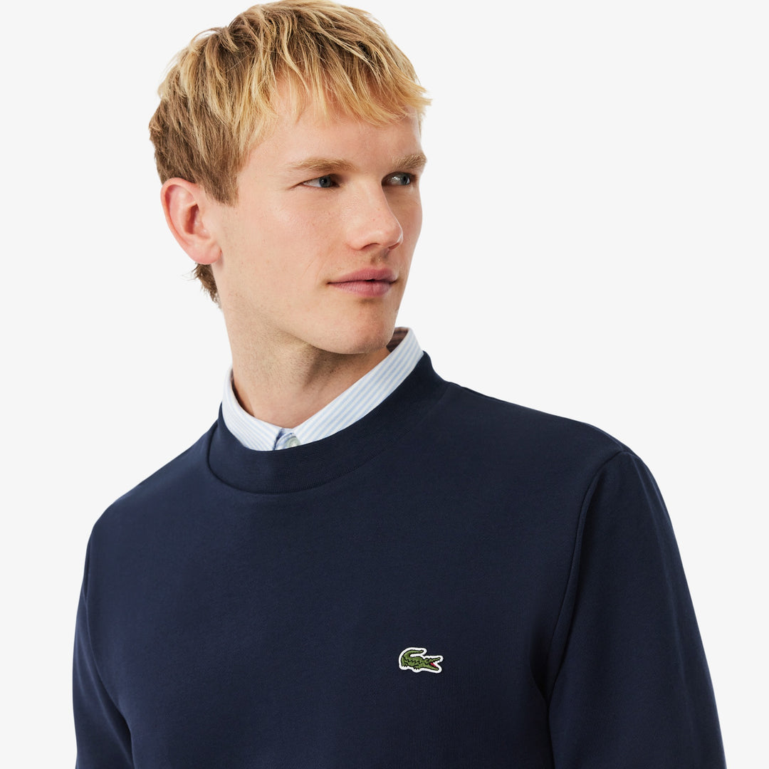 LACOSTE CLASSIC FLEECE SWEAT - NAVY