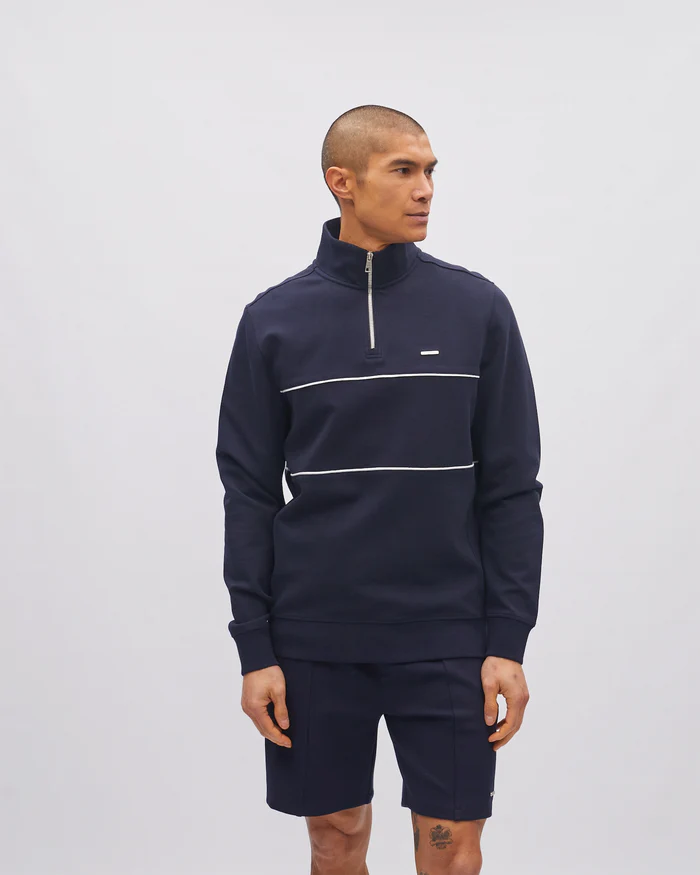 DIESEL SIMON 1/2 ZIP SWEAT - MIDNIGHT BLUE