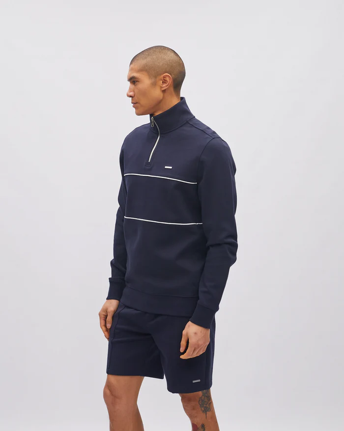DIESEL SIMON 1/2 ZIP SWEAT - MIDNIGHT BLUE