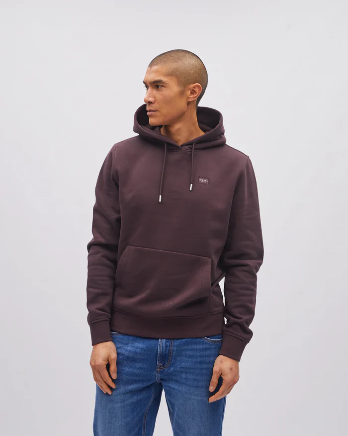 DIESEL SLATER HOODIE - DARK PRUNE