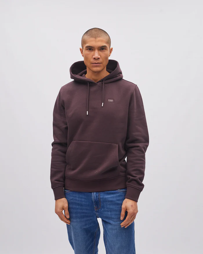 DIESEL SLATER HOODIE - DARK PRUNE