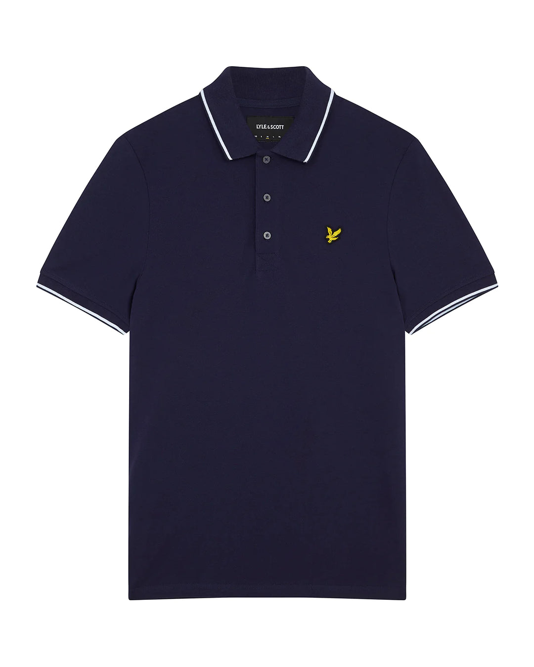LYLE & SCOTT TIPPED POLO - NAVY/WHITE